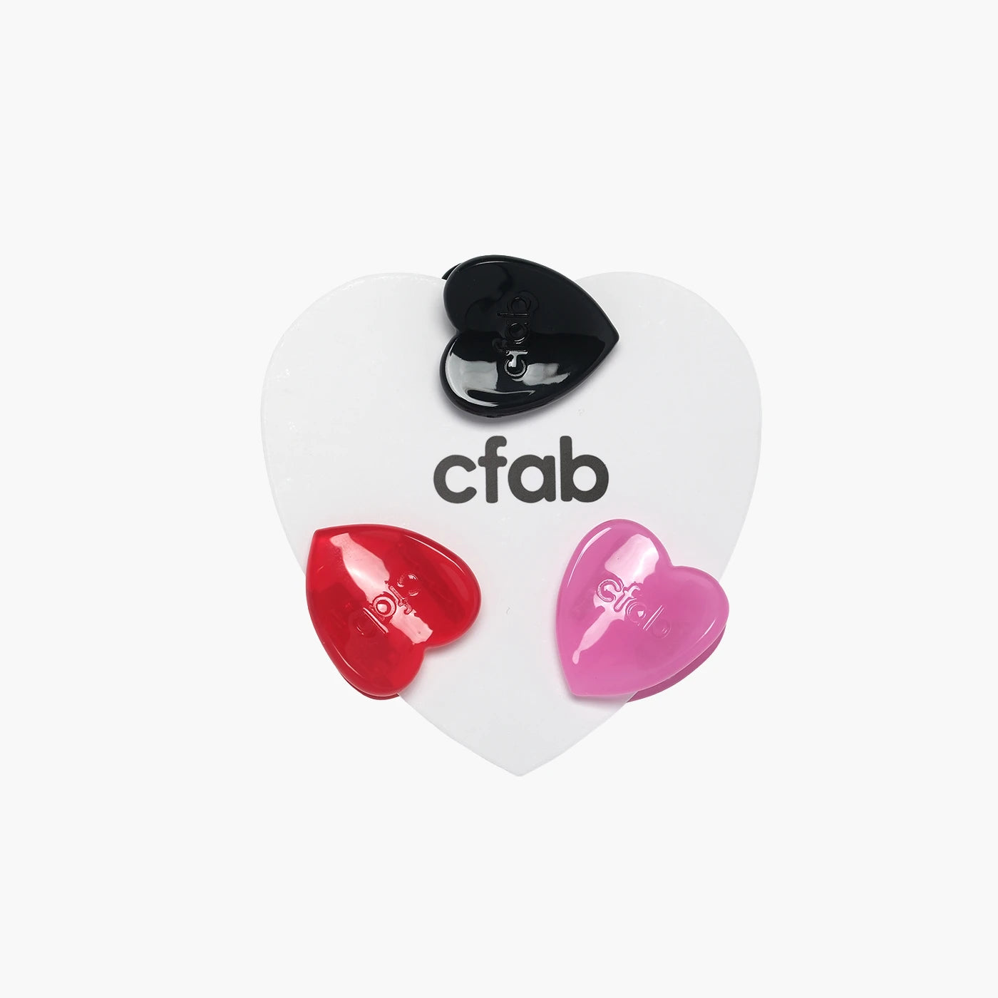 Mini heart hair clips