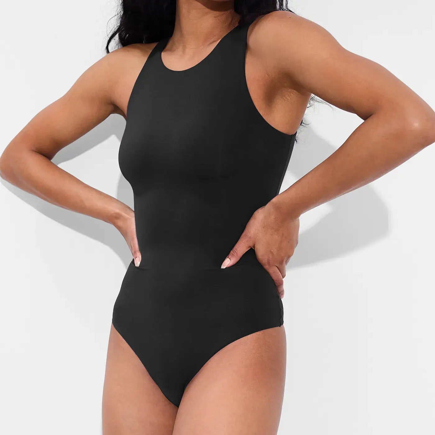 Bodysuit med rund hals String