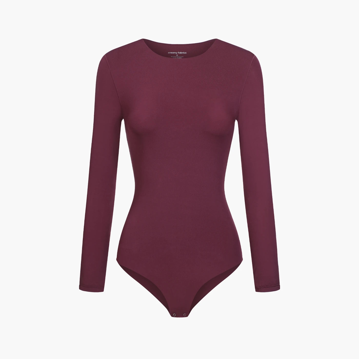 Langærmet bodysuit med rund hals