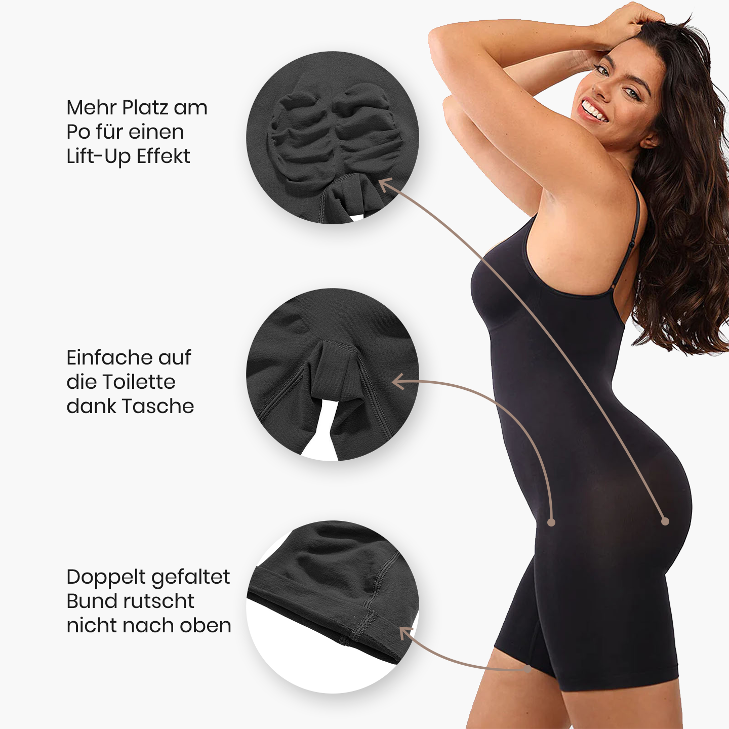 Sculpting bodysuit with pants Shapewear