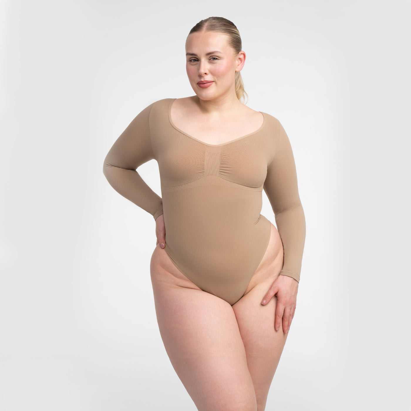 Bodysuit Sculpting Shapewear longsleeve with briefs - Medium Shape
