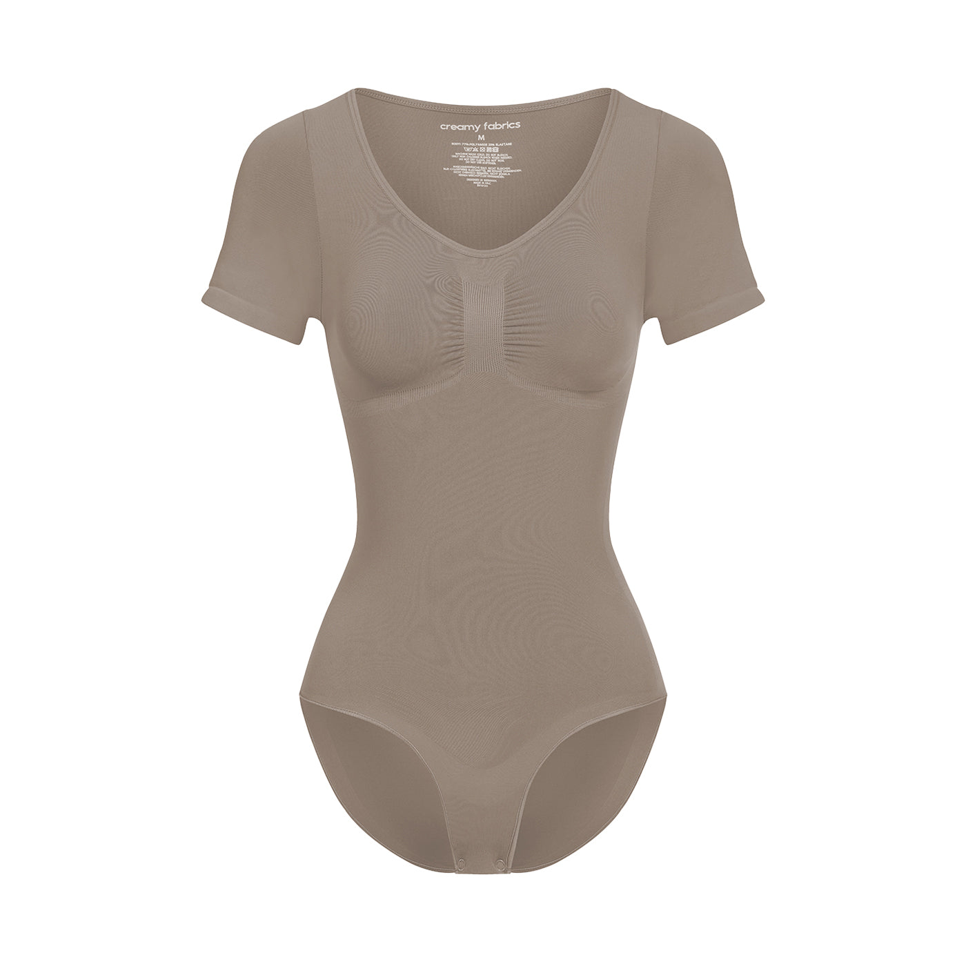 T-shirt bodysuit sculpting shapewear with briefs