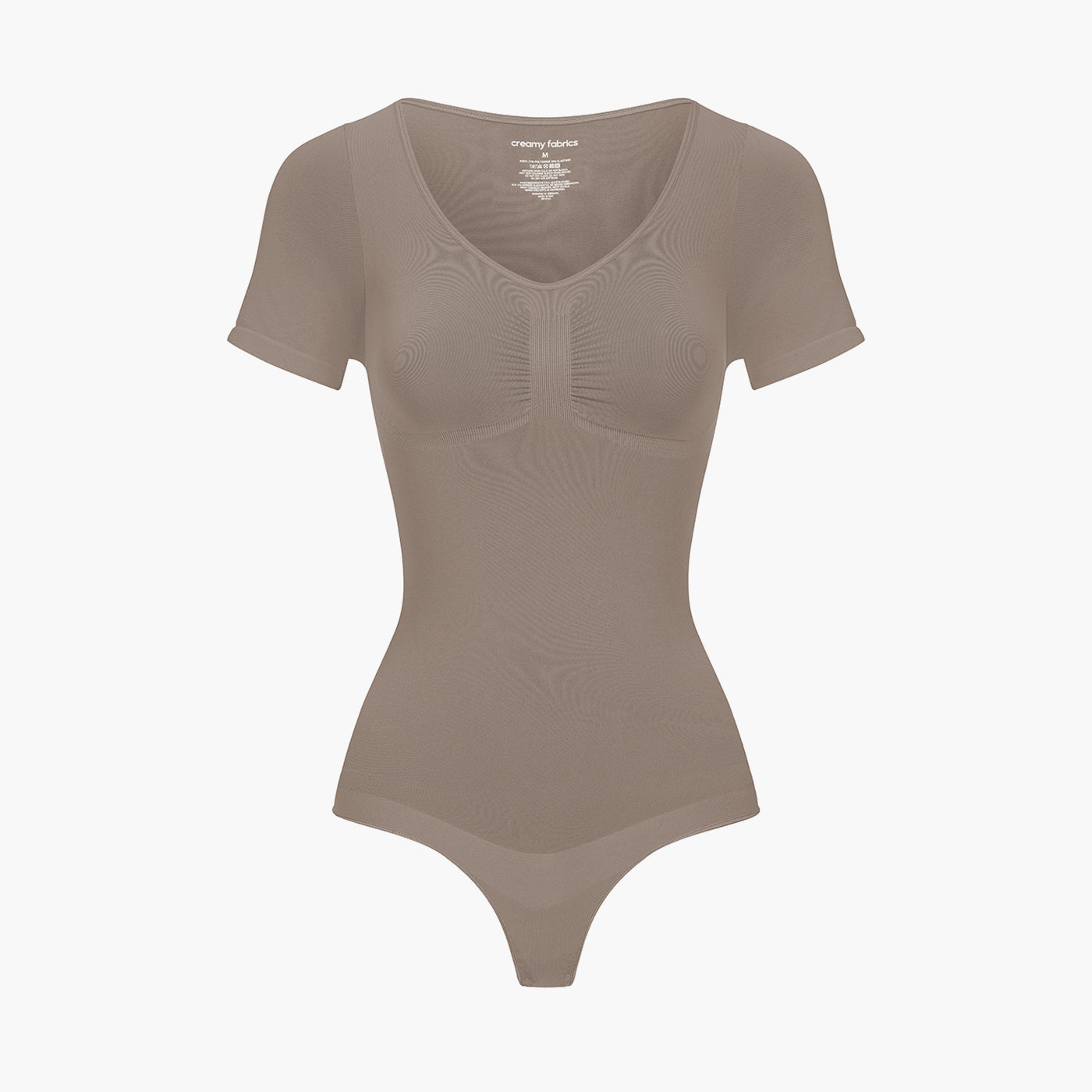 T-shirt bodysuit sculpting shapewear with thong (#2)