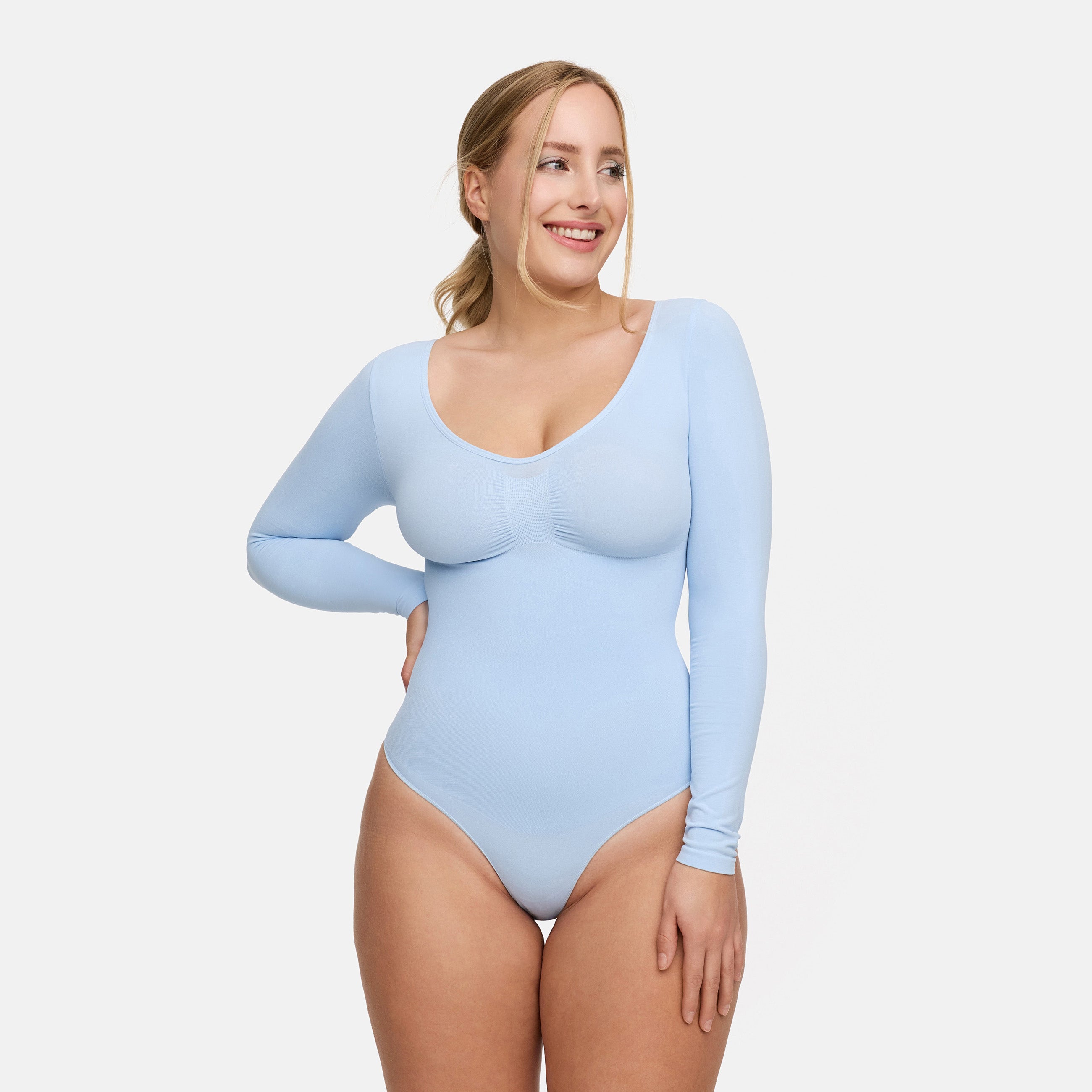 Bodysuit Sculpting Shapewear longsleeve with briefs - Outlet