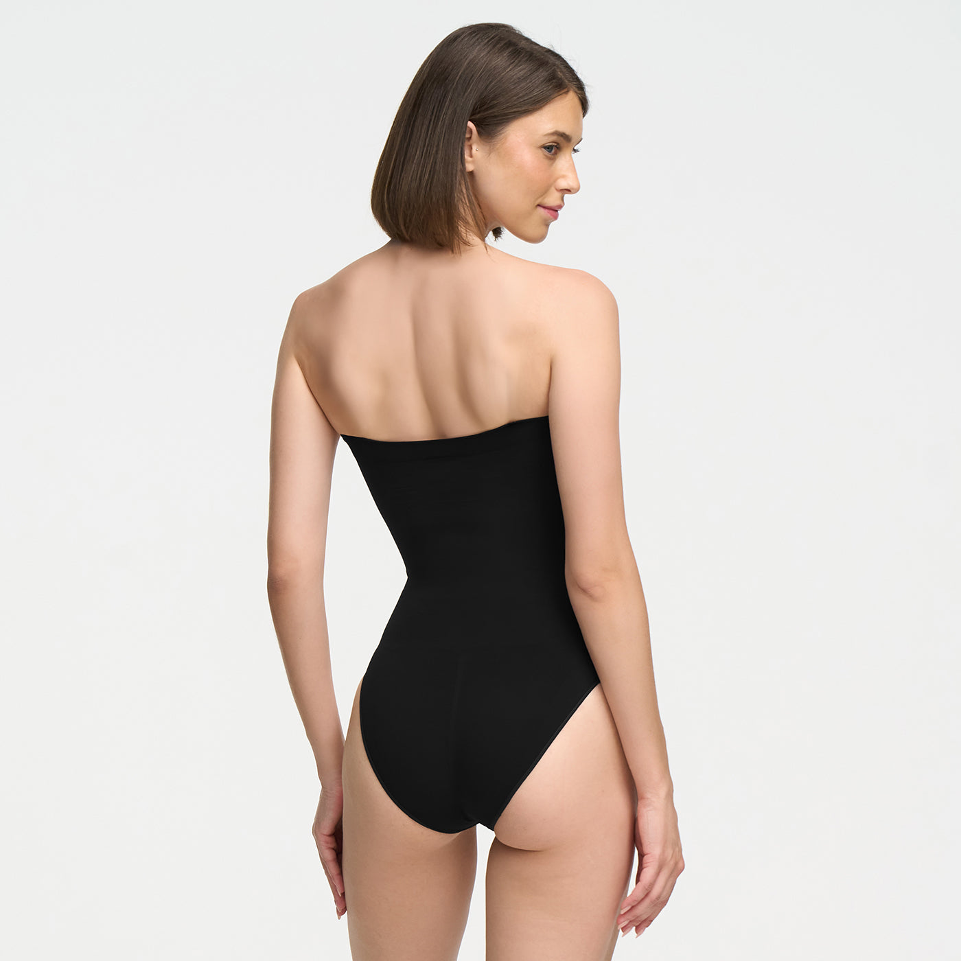 Strapless bodysuit sculpting shapewear with briefs