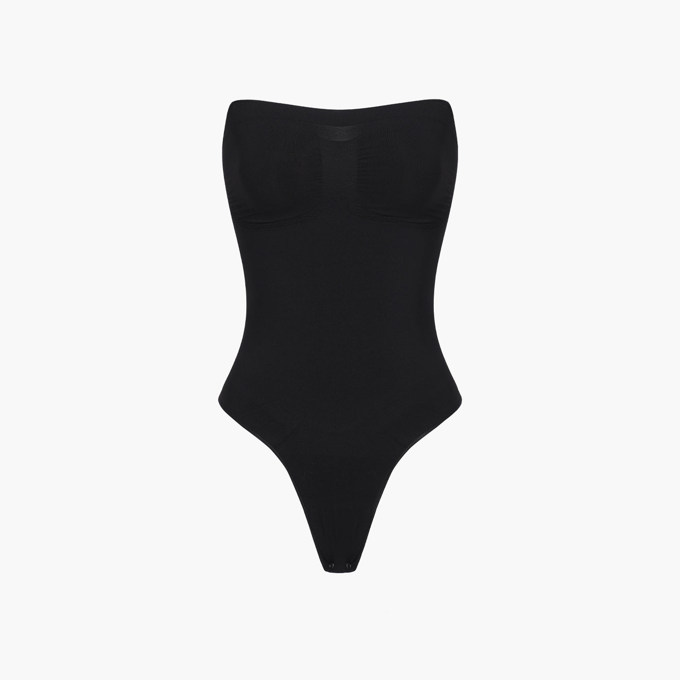 Strapless bodysuit sculpting shapewear with thong