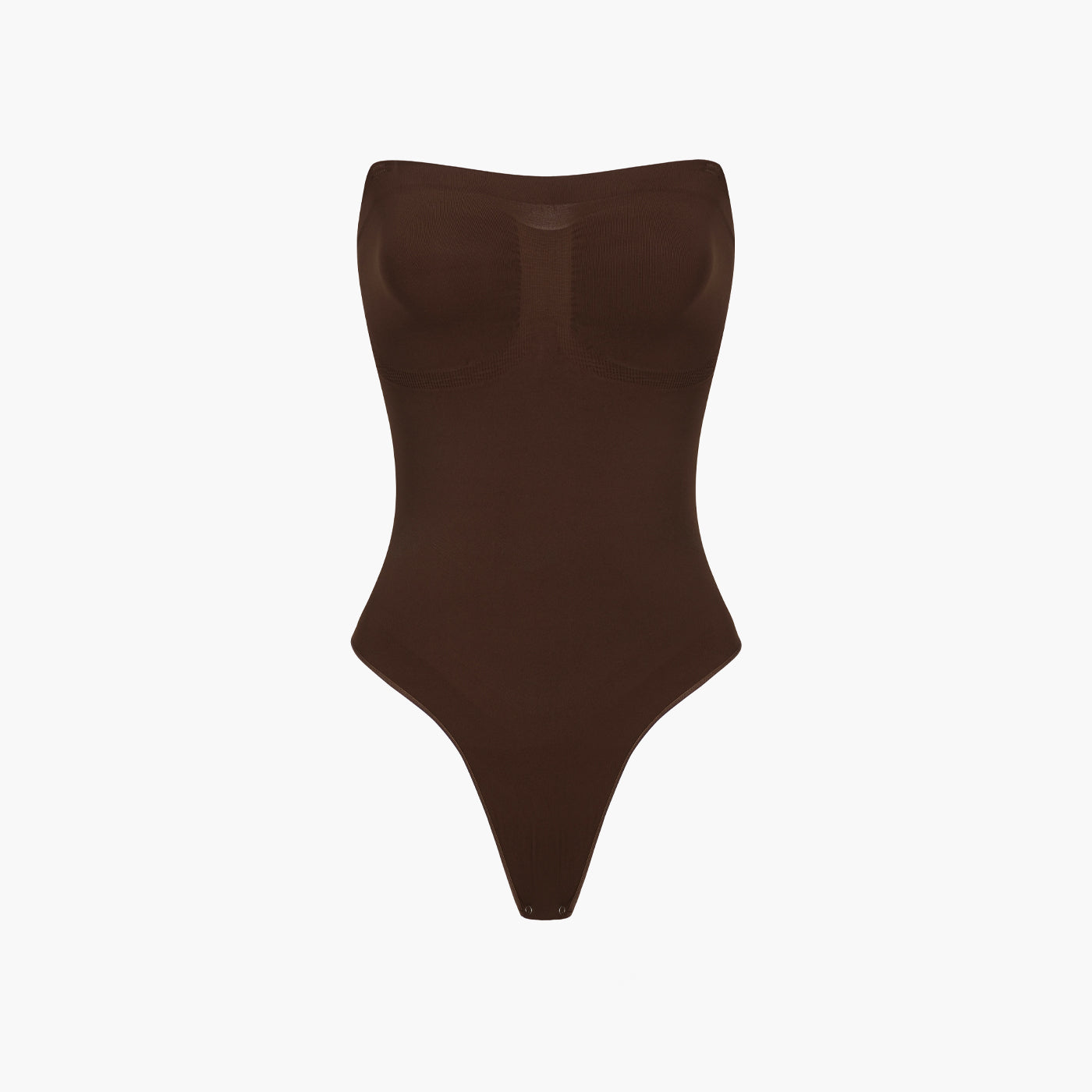 Strapless bodysuit sculpting shapewear with thong