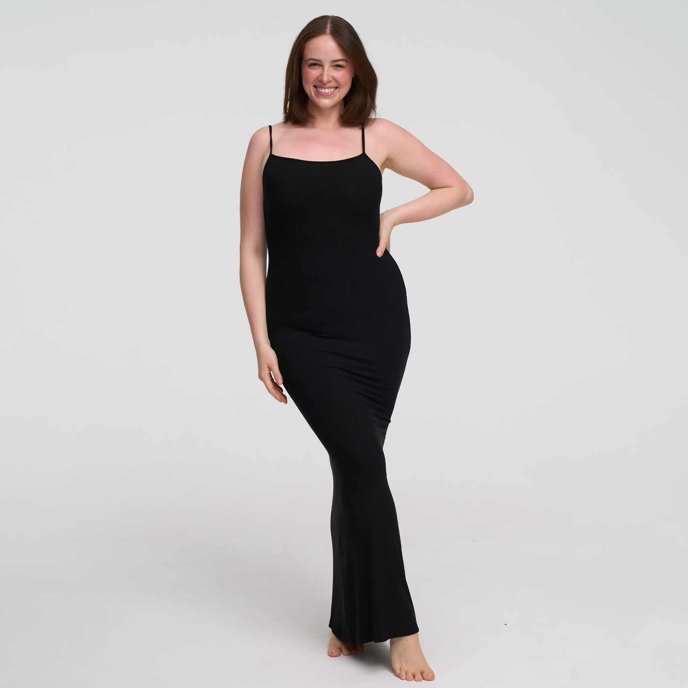 Ribbed cami maxi dress