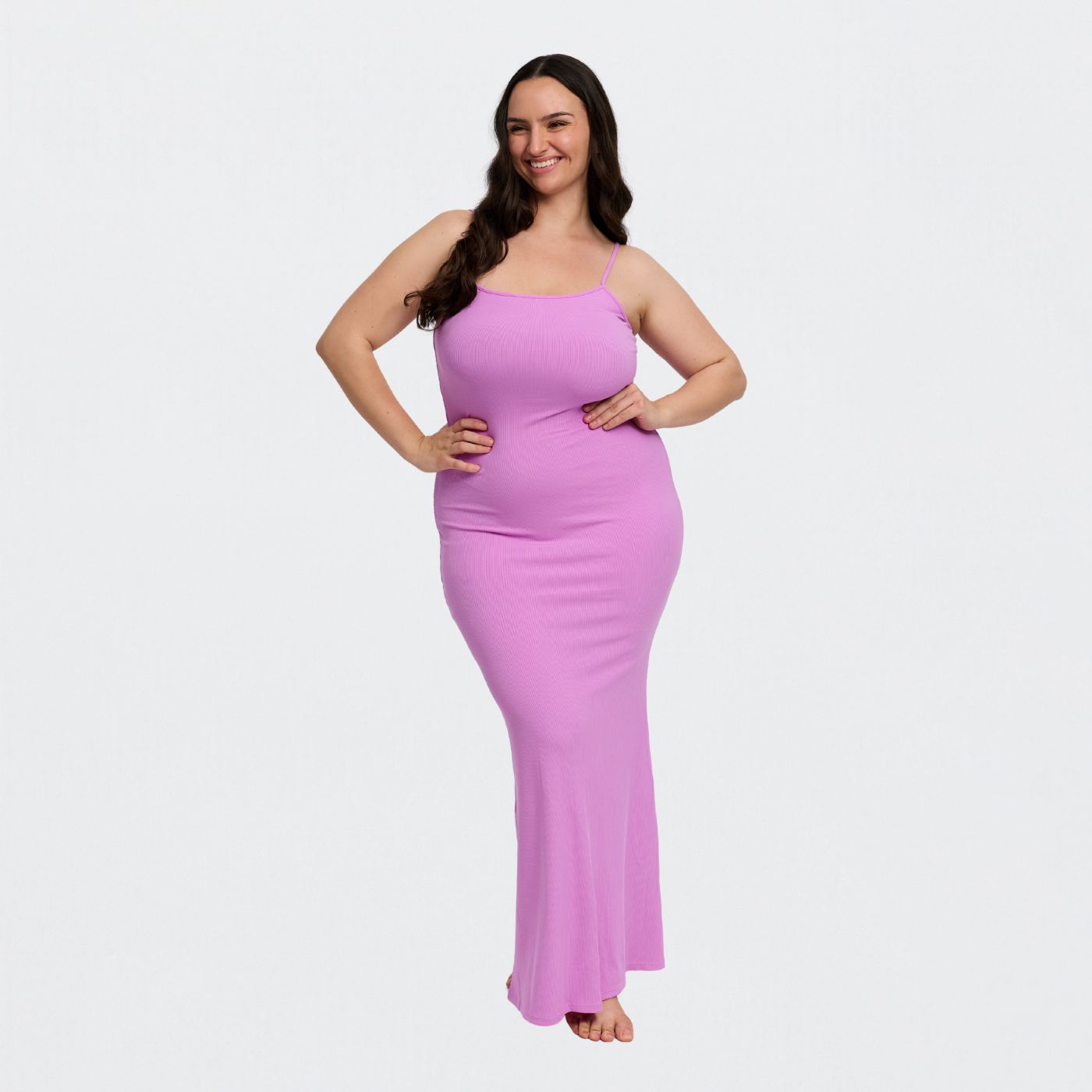 Ribbed cami maxi dress - Outlet