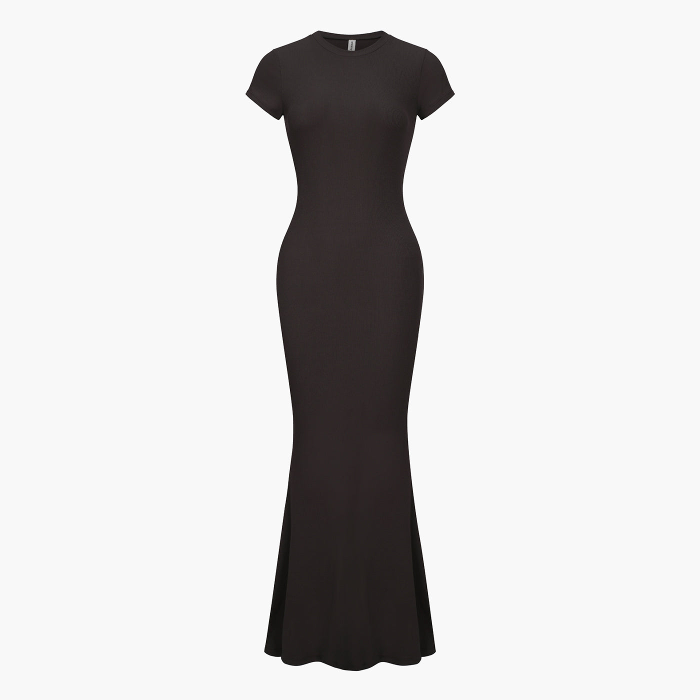 Ribbed T-shirt maxi dress