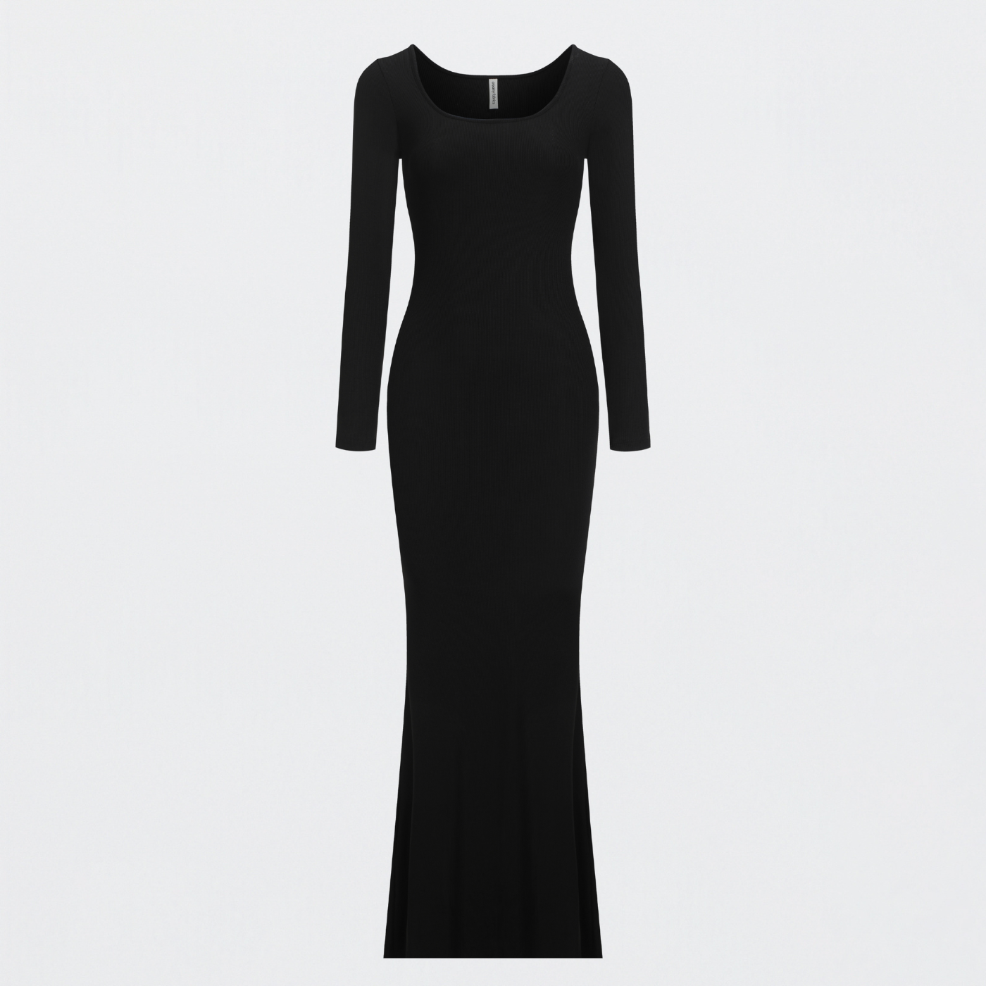 Ribbed long sleeve maxi dress