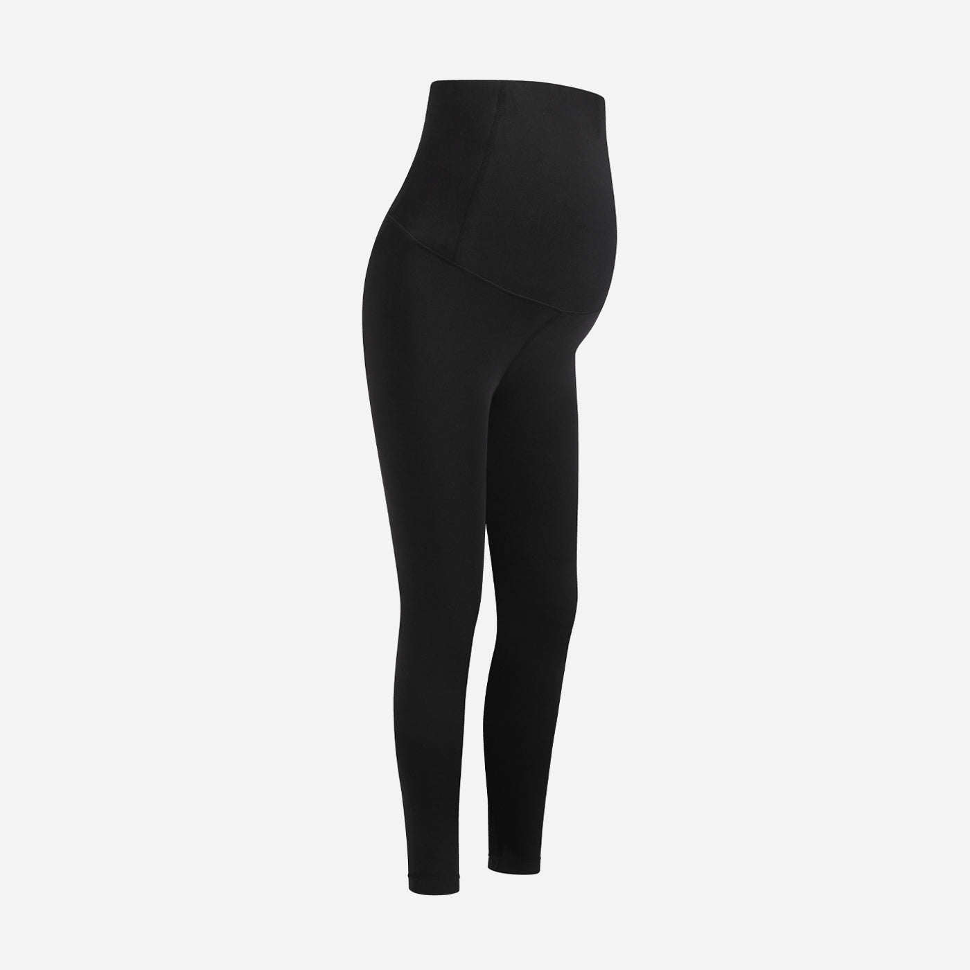 Seamless maternity leggings with a high waistband