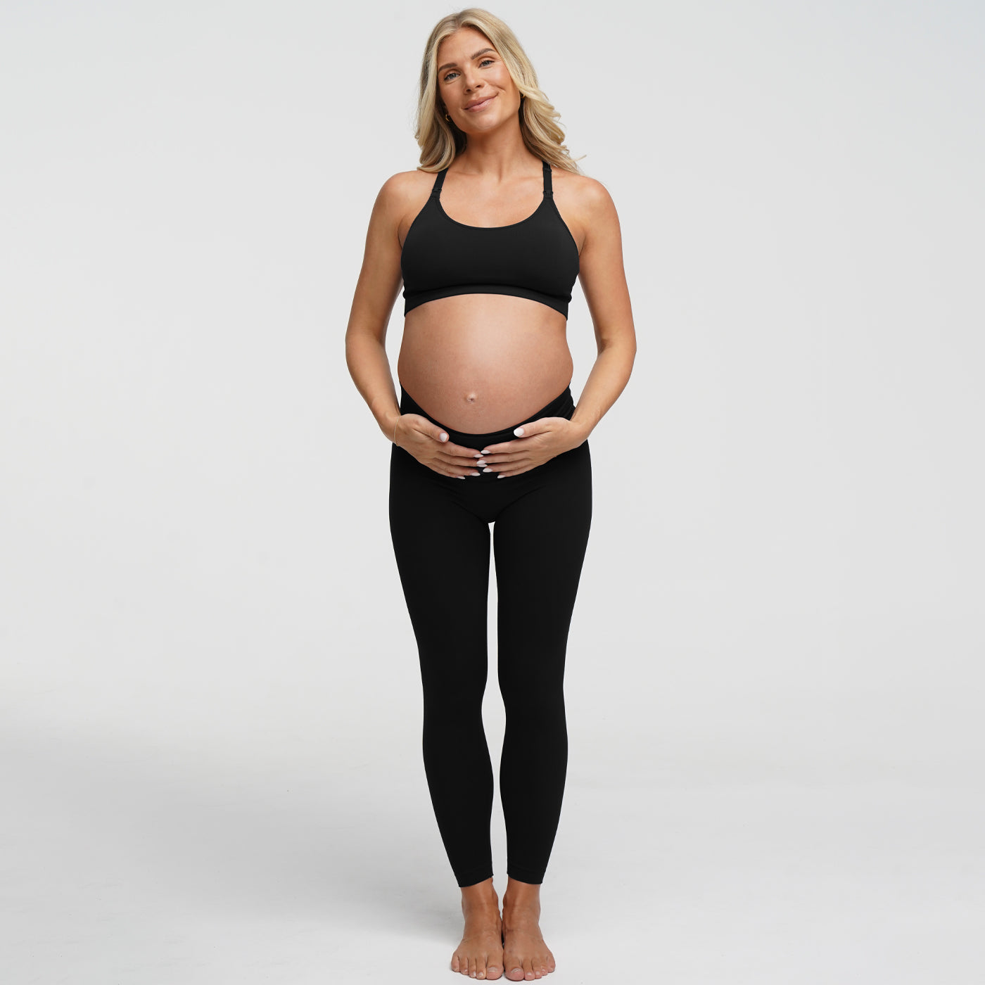 Seamless maternity leggings