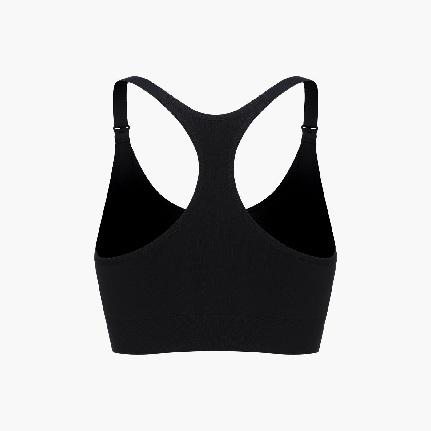 Seamless nursing bra with back support