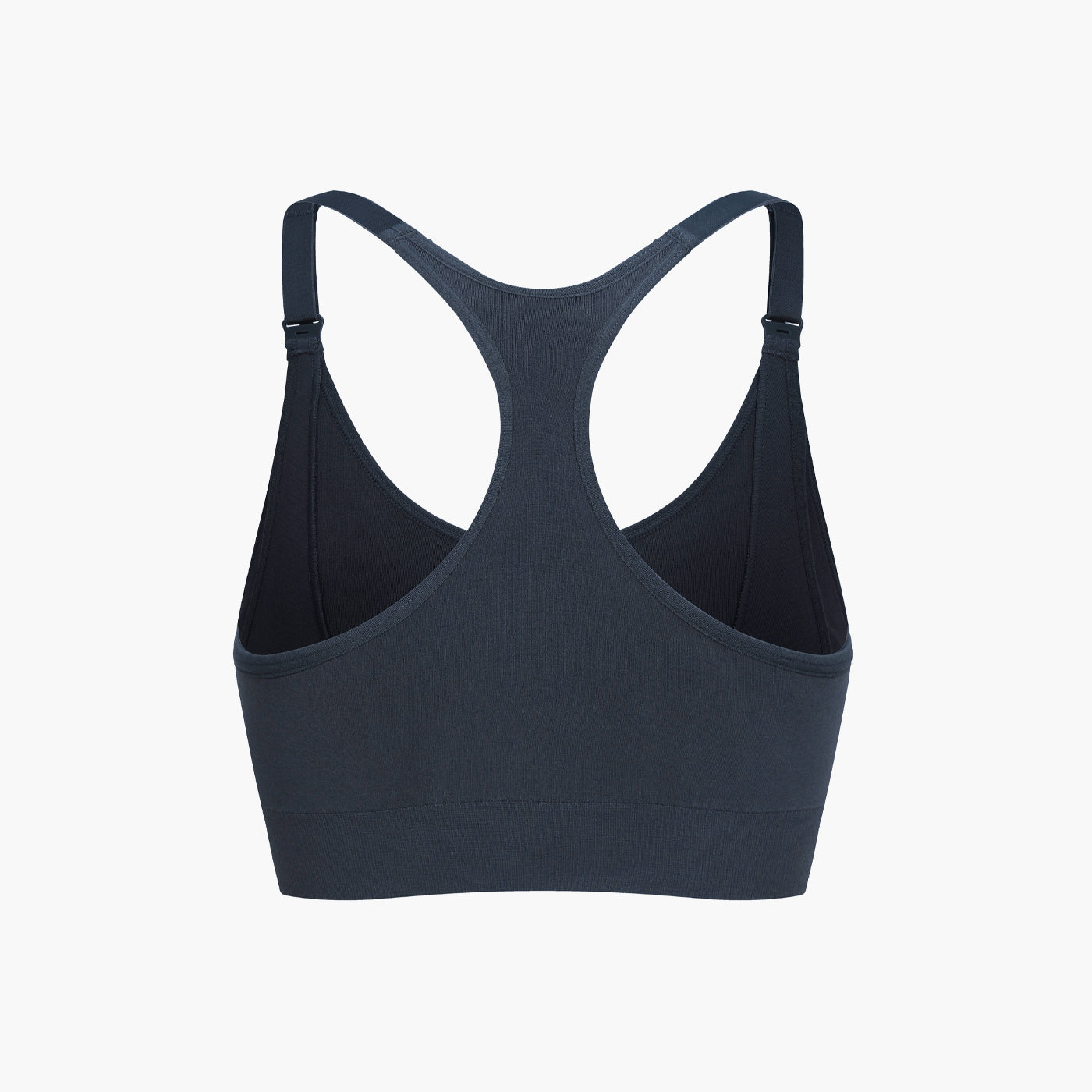 Seamless nursing bra with back support
