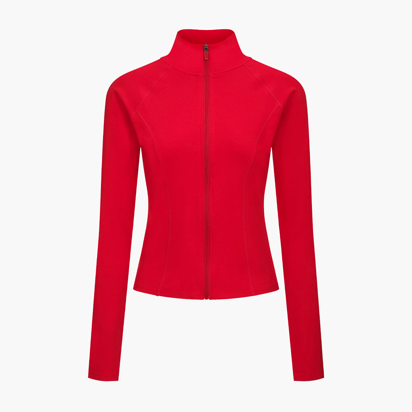 Cotton Body Fitted Zipper Jacket