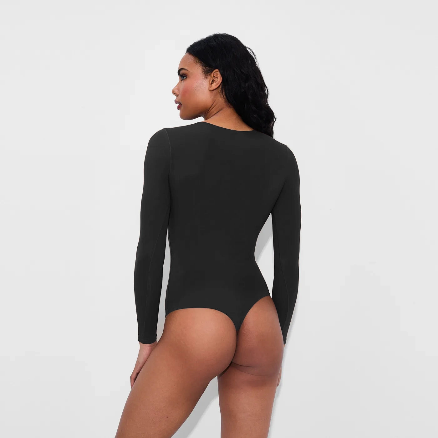 Crew neck longsleeve bodysuit