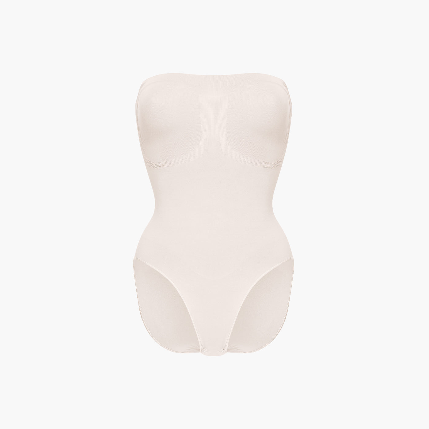 Olkaimeton bodysuit veistävä shapewear alushousuineen