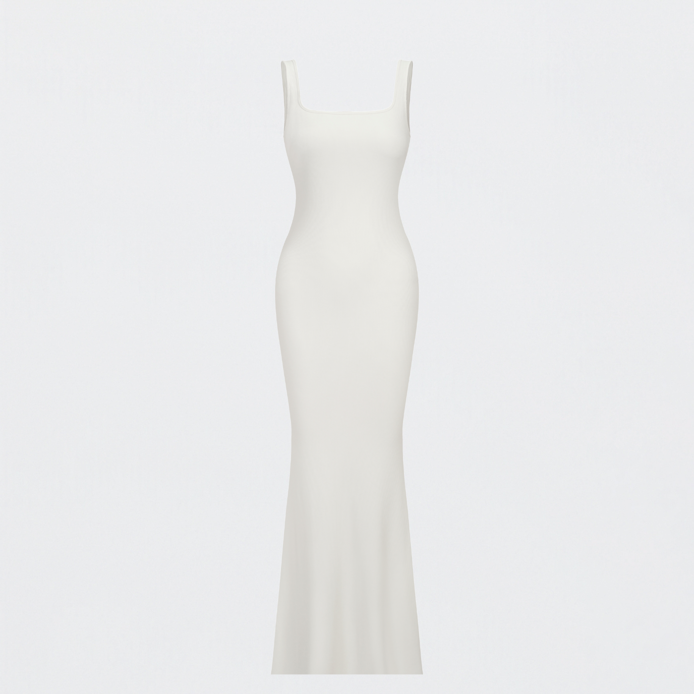 Ribbed tank top maxi mekko