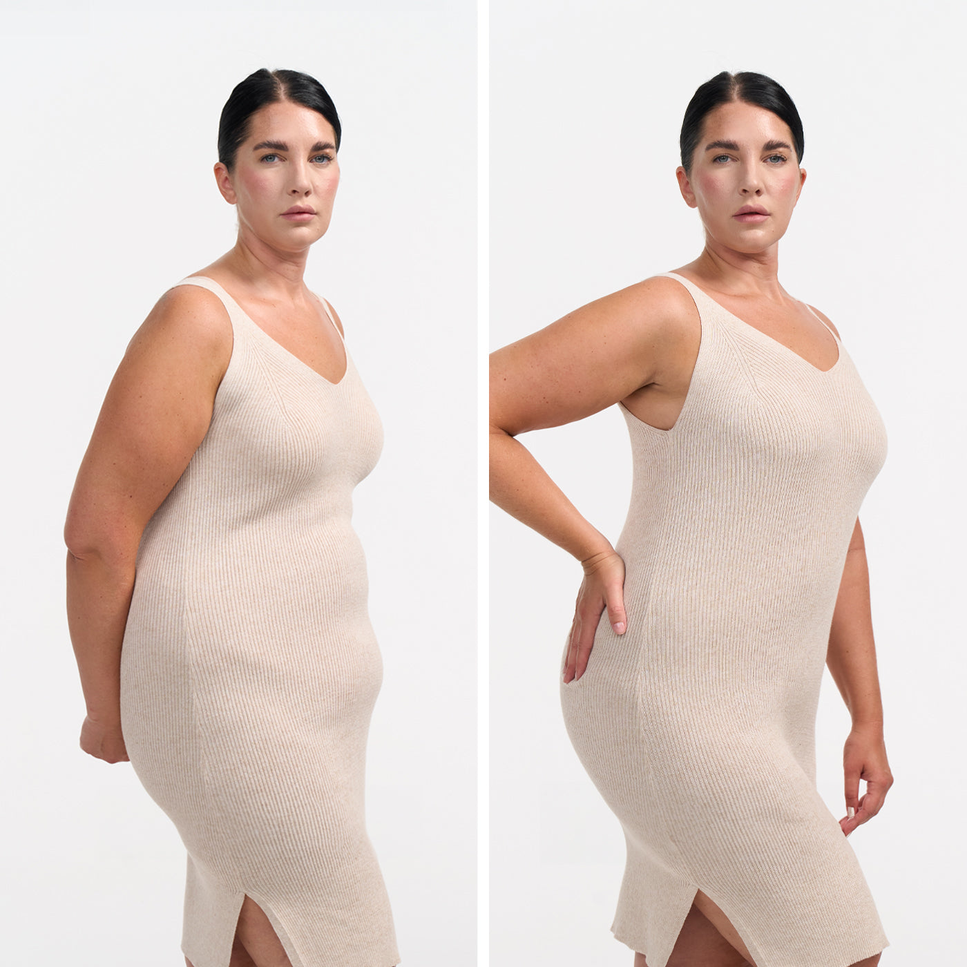 Mótandi stuttbuxur með háu mitti