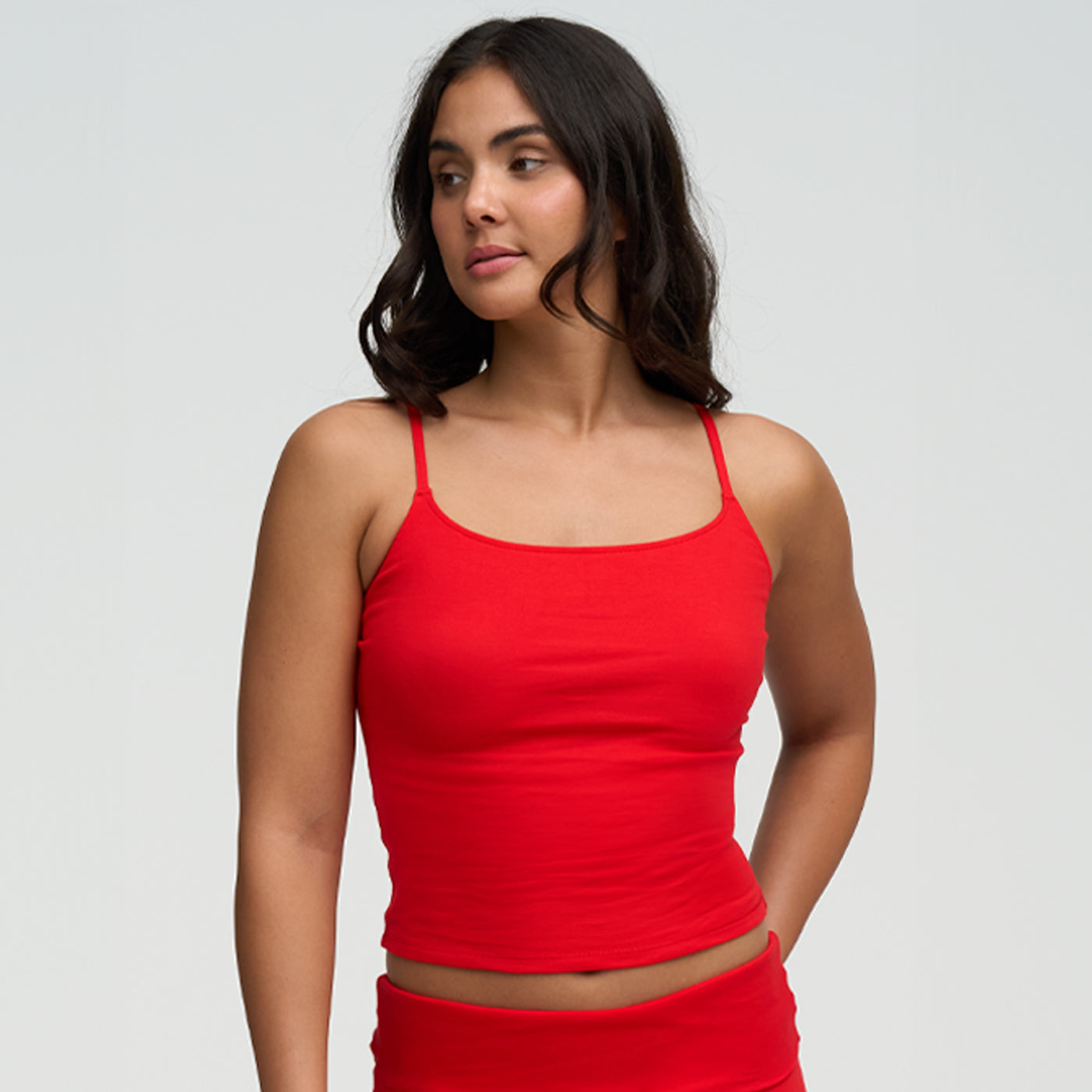 Bómullar camis-topp