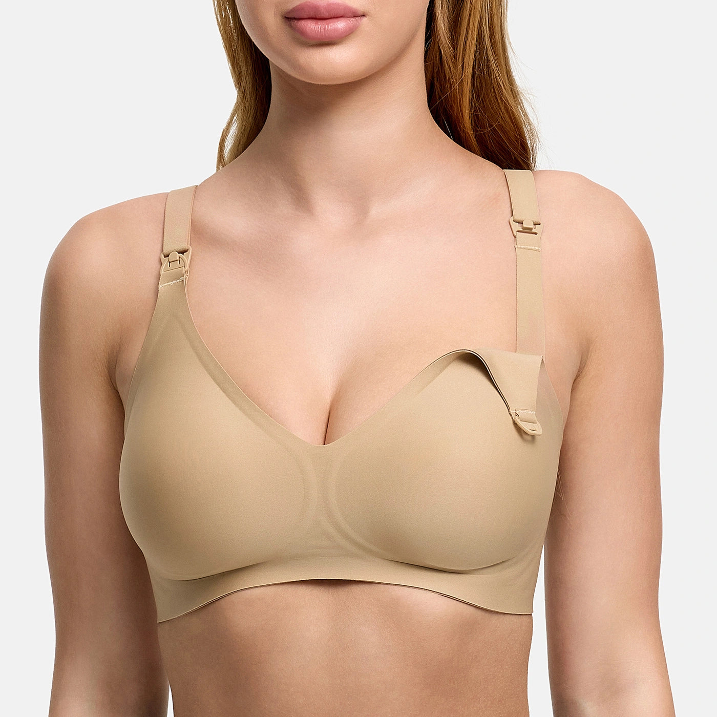 Comfort nursing bra without underwire