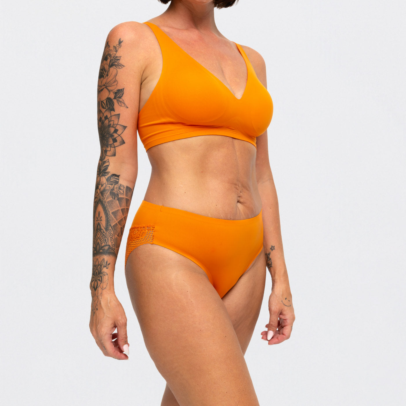 Komfort Push-up-BH med blonder - Outlet