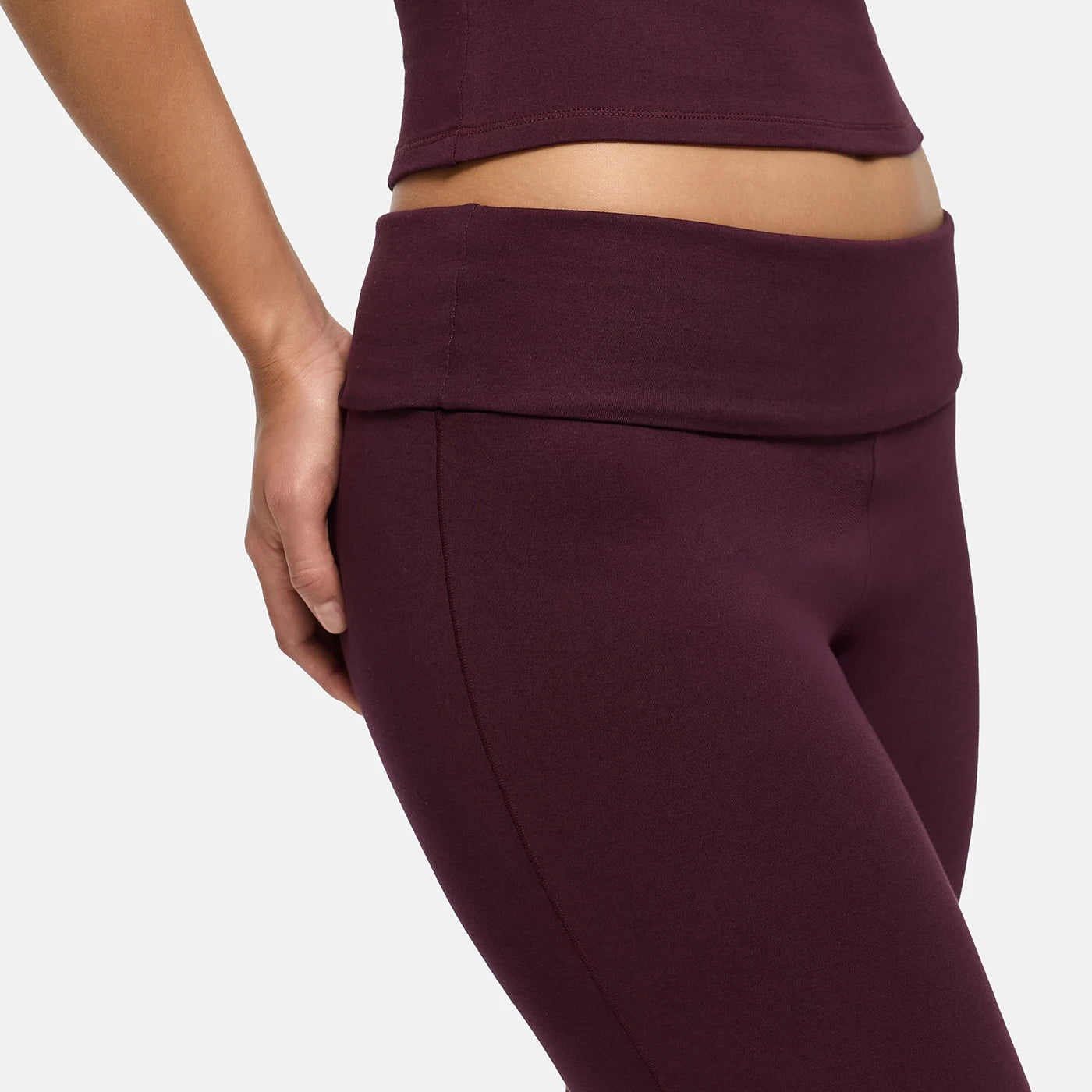 Bootcut-leggings i bomull