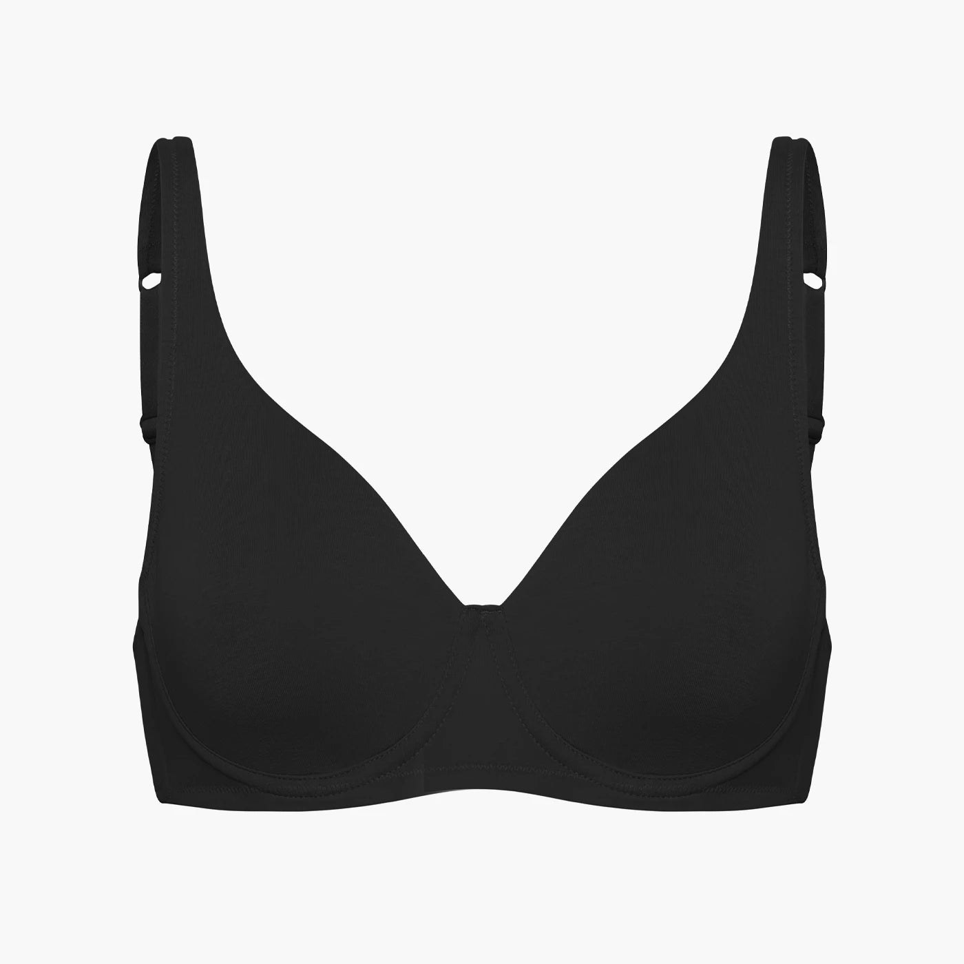 Cotton underwire bra without pads