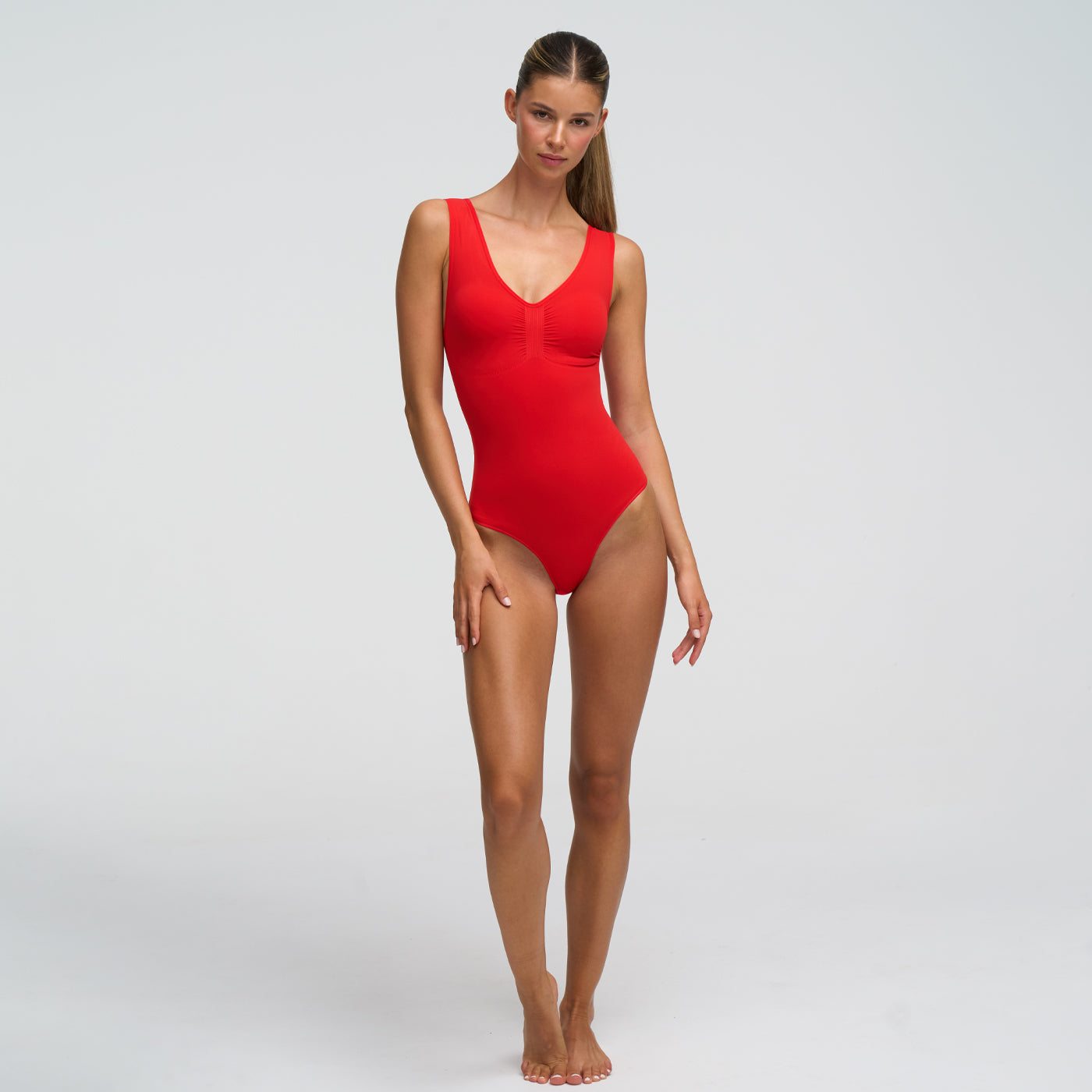 Tank bodysuit skulpterande shapewear med trosor