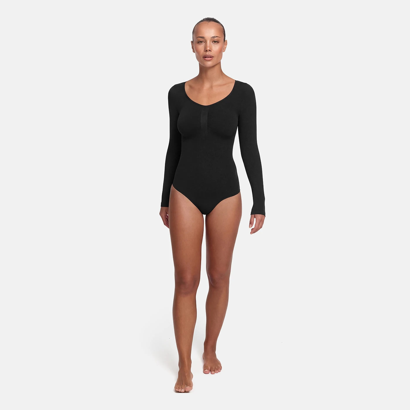 Bodysuit formande shapewear långärmad med trosor