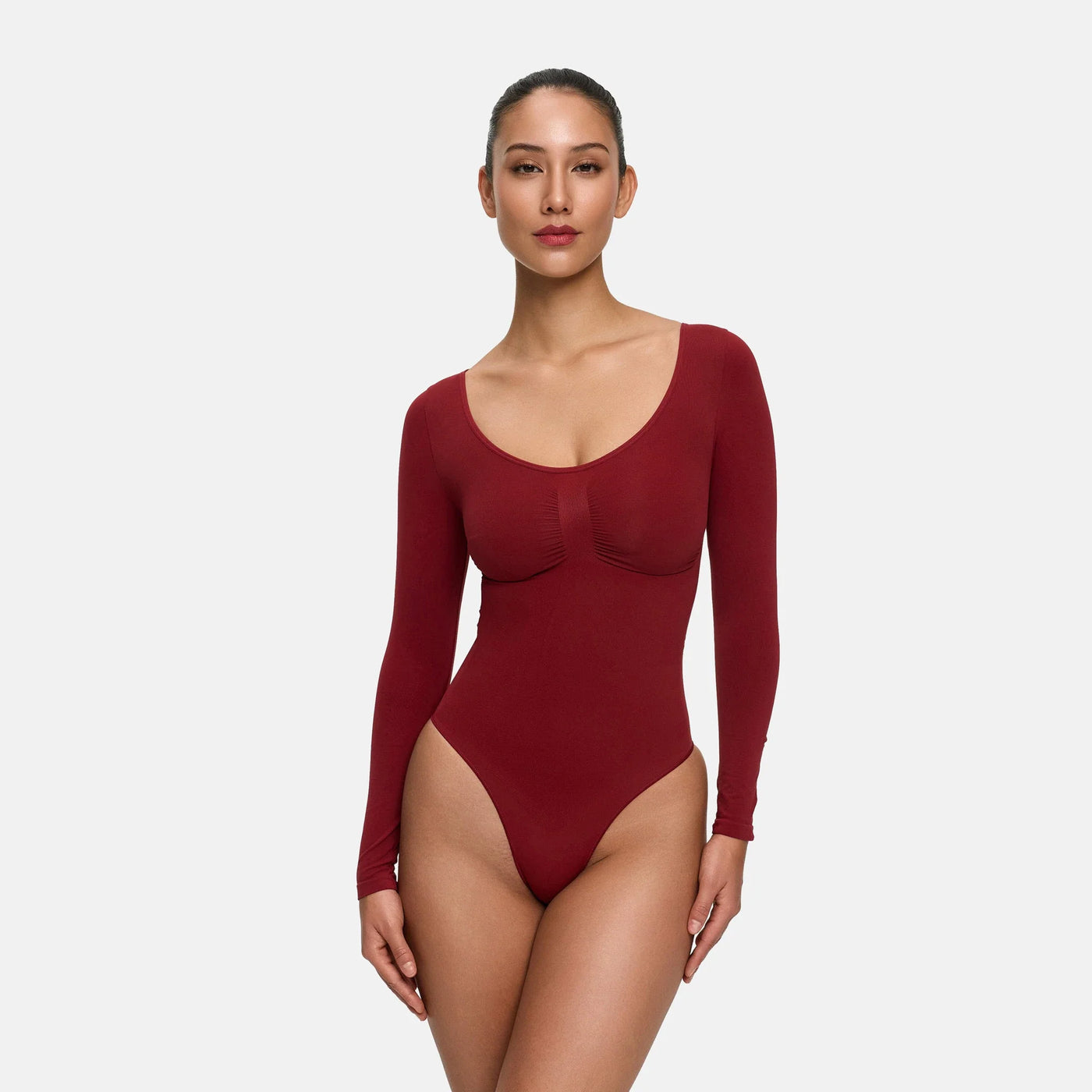 Bodysuit formande shapewear långärmad med trosor