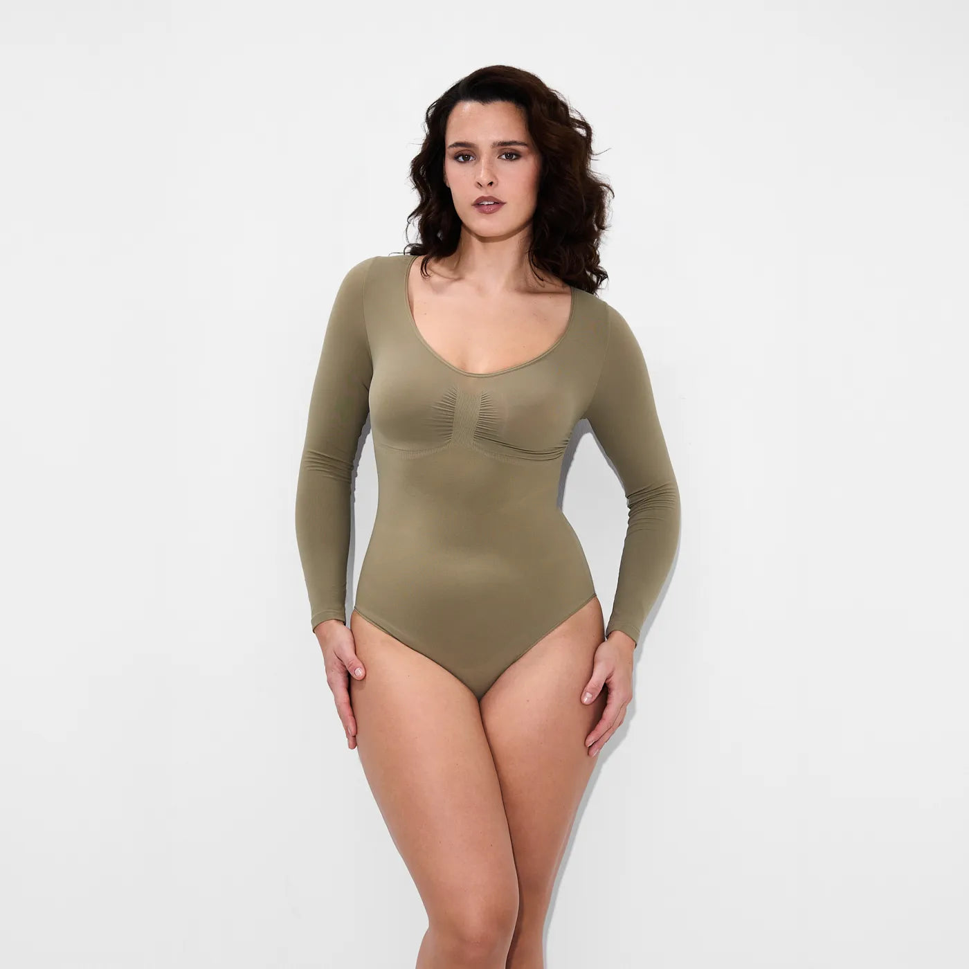 Bodysuit Sculpting Shapewear långärmad med trosor - Secret Sale