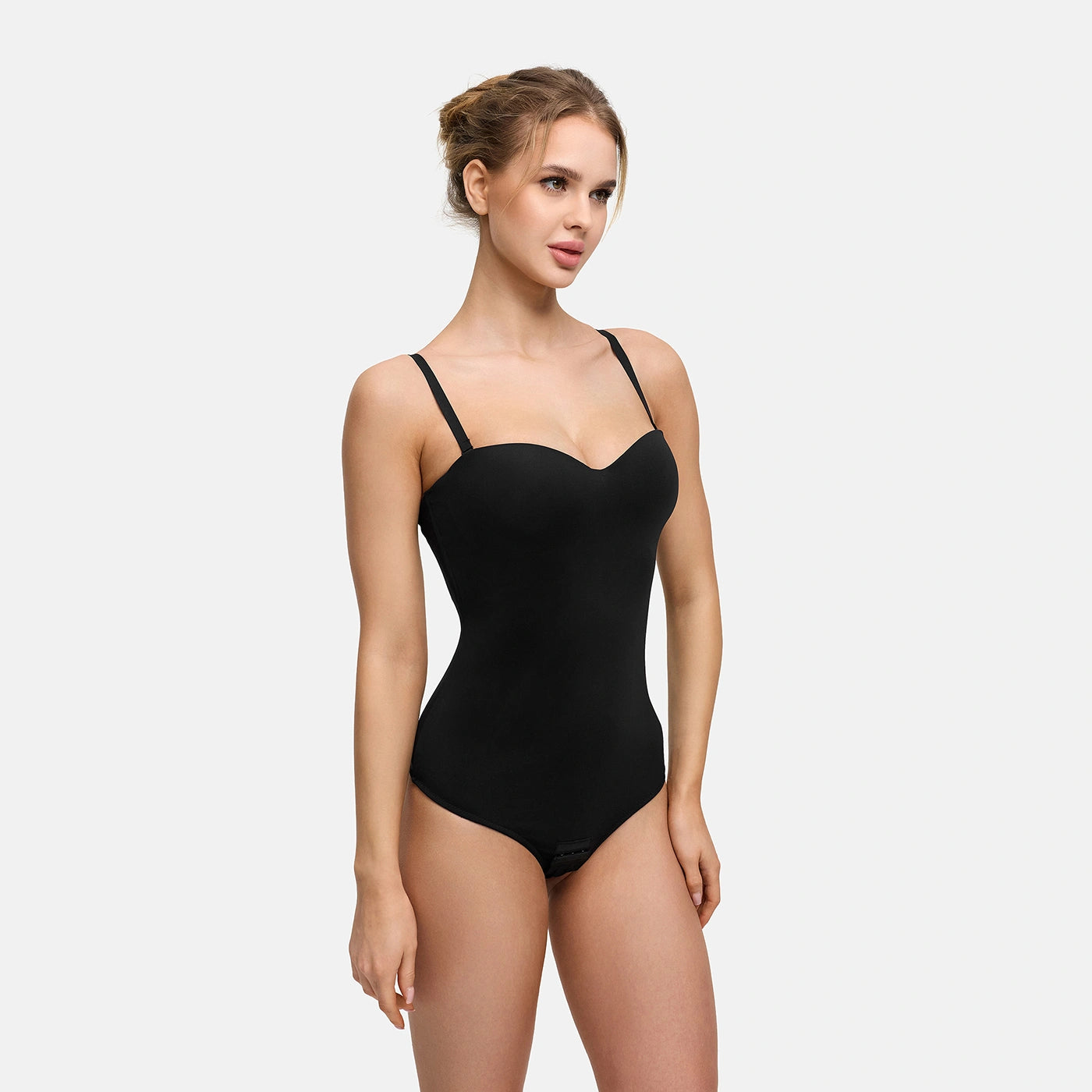 Push-up integrated bodysuit with thong
