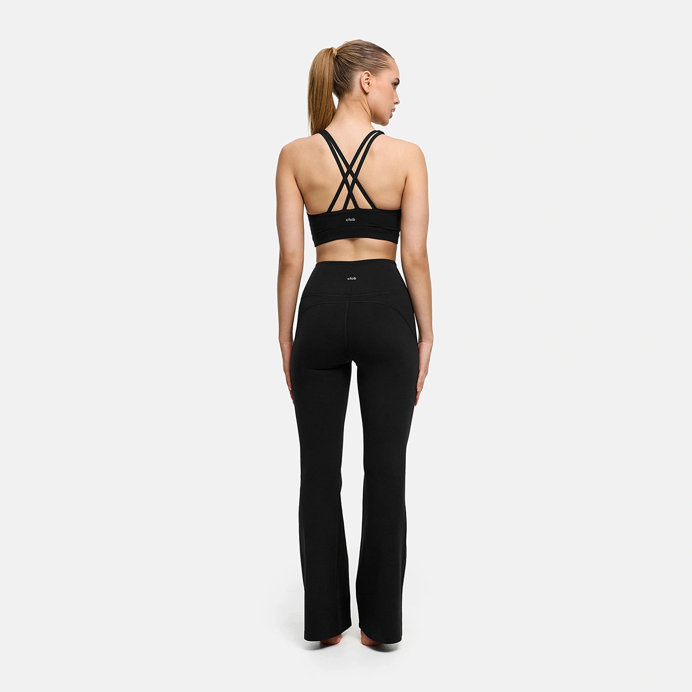 Contour utsvängda leggings med hög midja