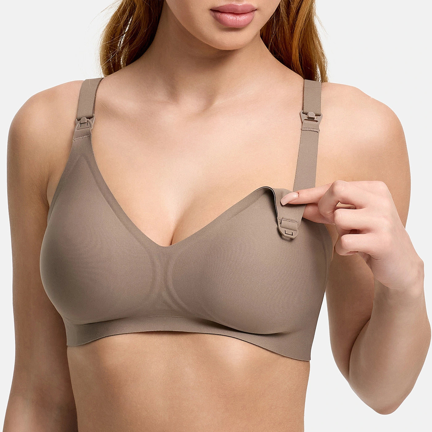 Comfort nursing bra without underwire
