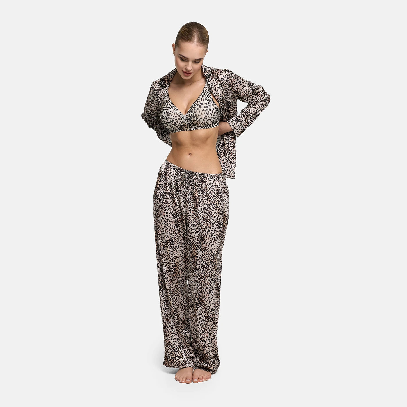 Pyjamasbyxor i satin